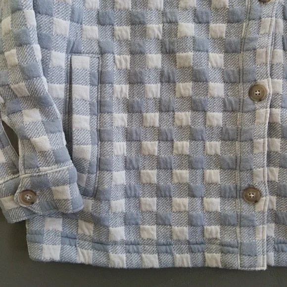 Madewell Gray Plaid Jacket - Picture 3 of 11